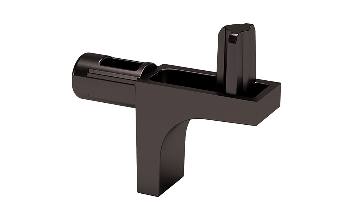 Hyllbärare K-Line med 2 x Ø5 mm Tapp Svart Nickel