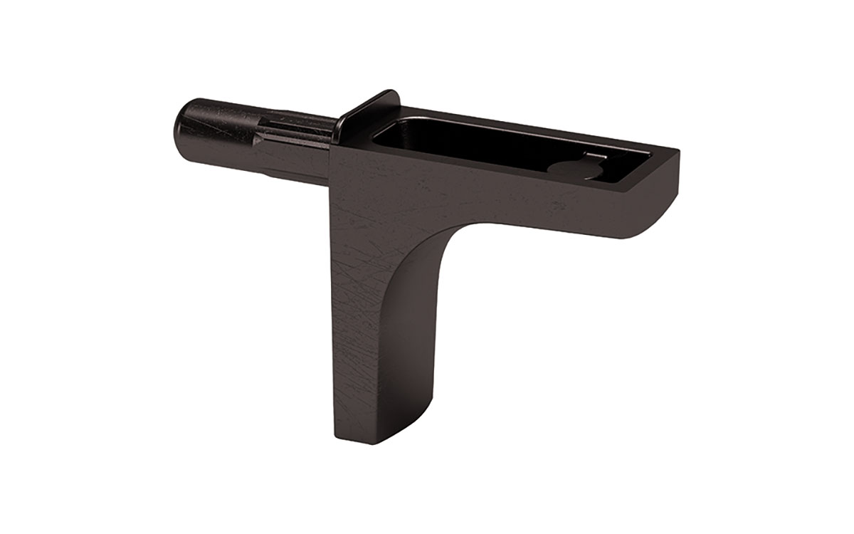Hyllbärare K-Line med Ø3 mm Tapp Svart Nickel