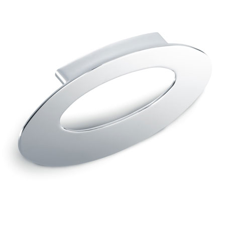 Handtag "Hole" Blank Krom