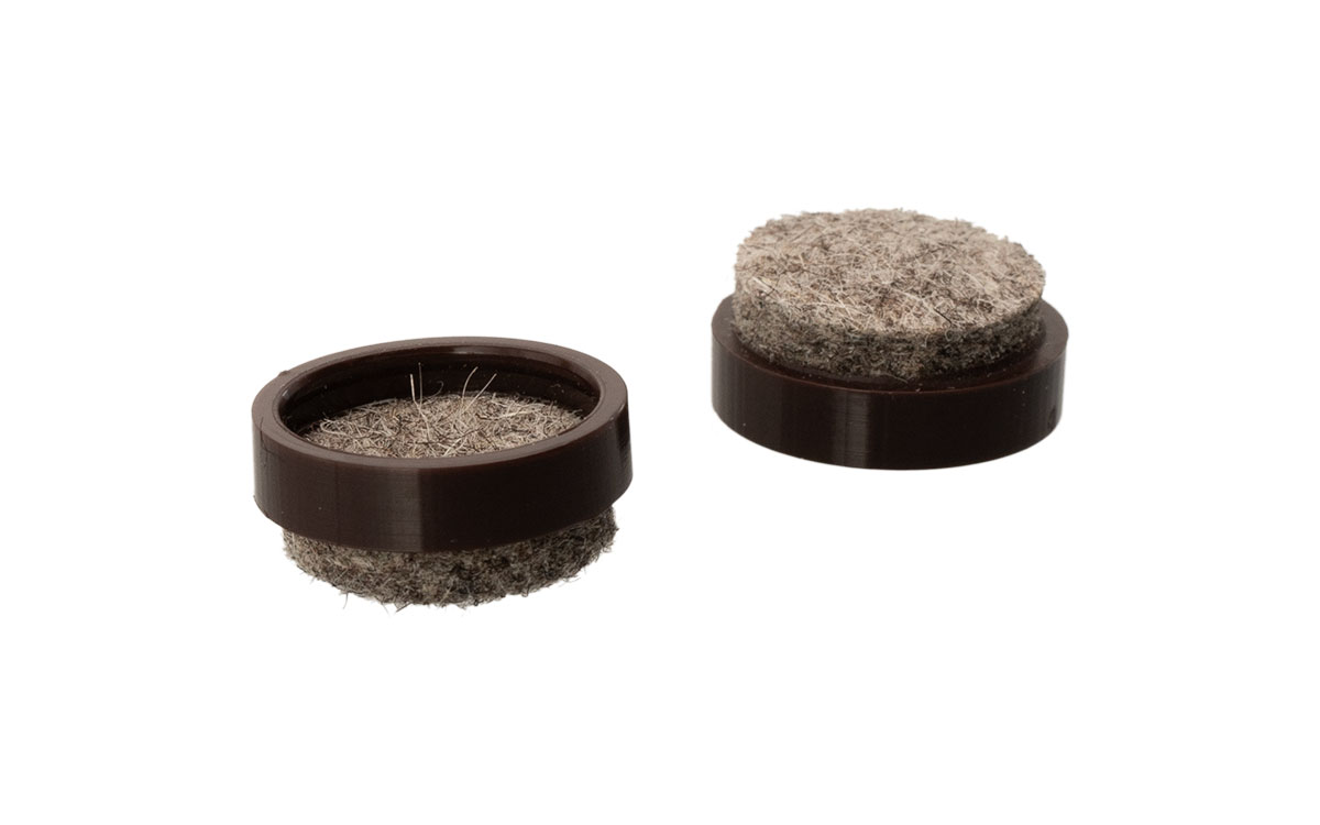 QuickClick Möbeltass Ø 17 mm – Brun