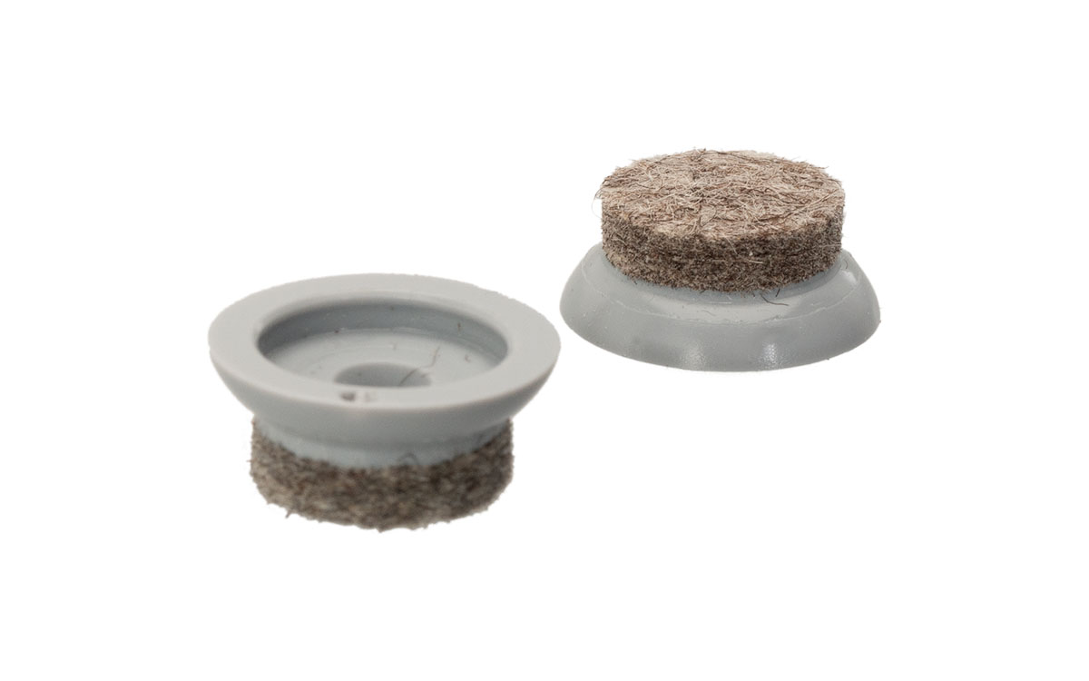 QuickClick Möbeltass Ø 20 mm – RAL 7040