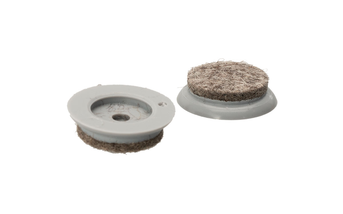 QuickClick Möbeltass Ø 25 mm – RAL 7040