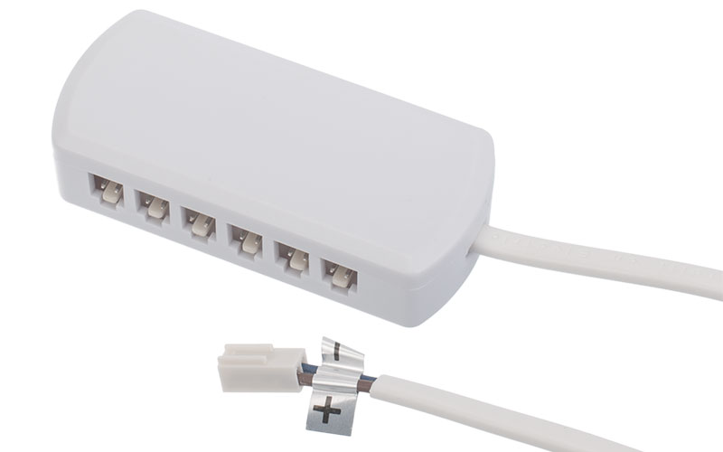 Kopplingsplint KEY 24V 6-vägs