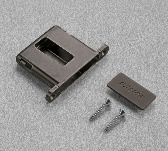 Conecta holder, integrated Titanium 2-Pack