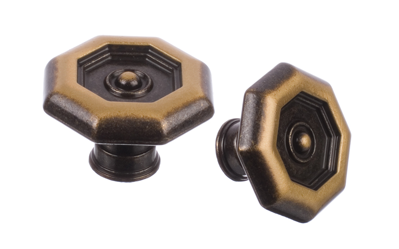 Knopp "8057" Bronsoxid / Svart nickel