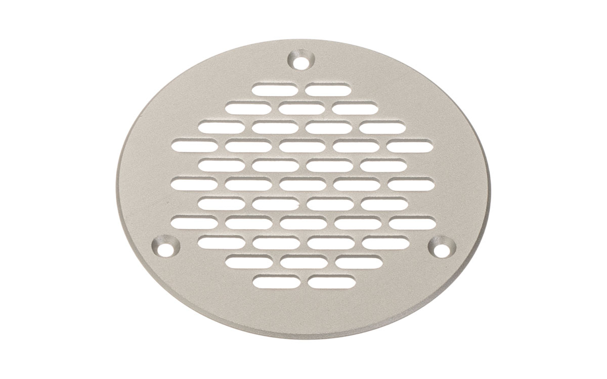 Ventilationsgaller Ø80 mm Alu Look