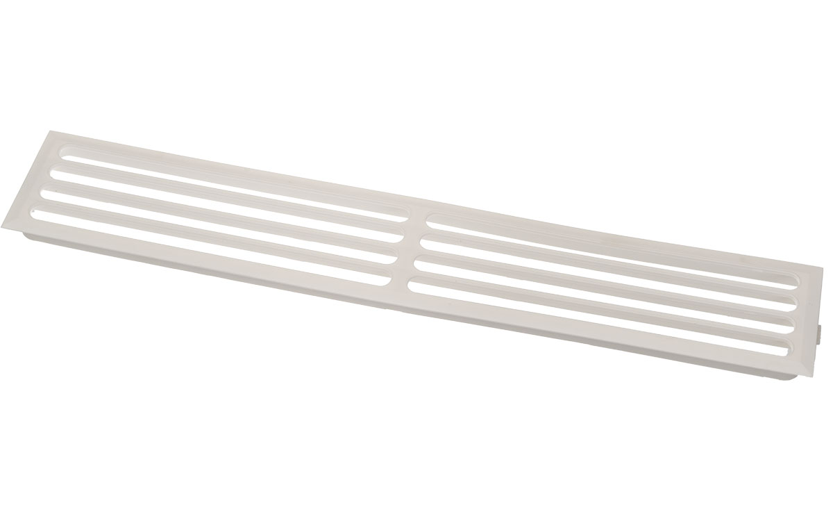 Ventilationsgaller 480,5 x 81 Vit