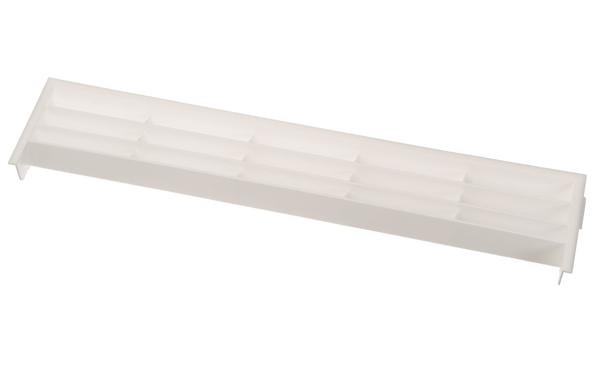 Ventilationsgaller 372 x 79 Vit