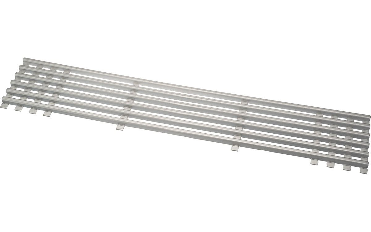 Ventilationsgaller 600 x 100 mm Silver