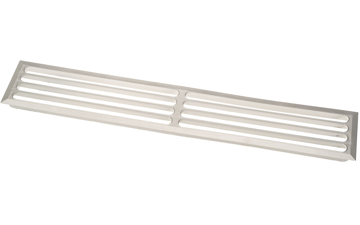 Ventilationsgaller 480,5 x 81 Silver