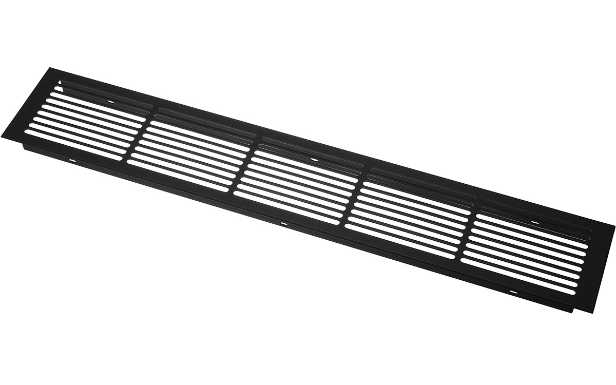 Ventilationsgaller 500 x 86 mm Svart Nero