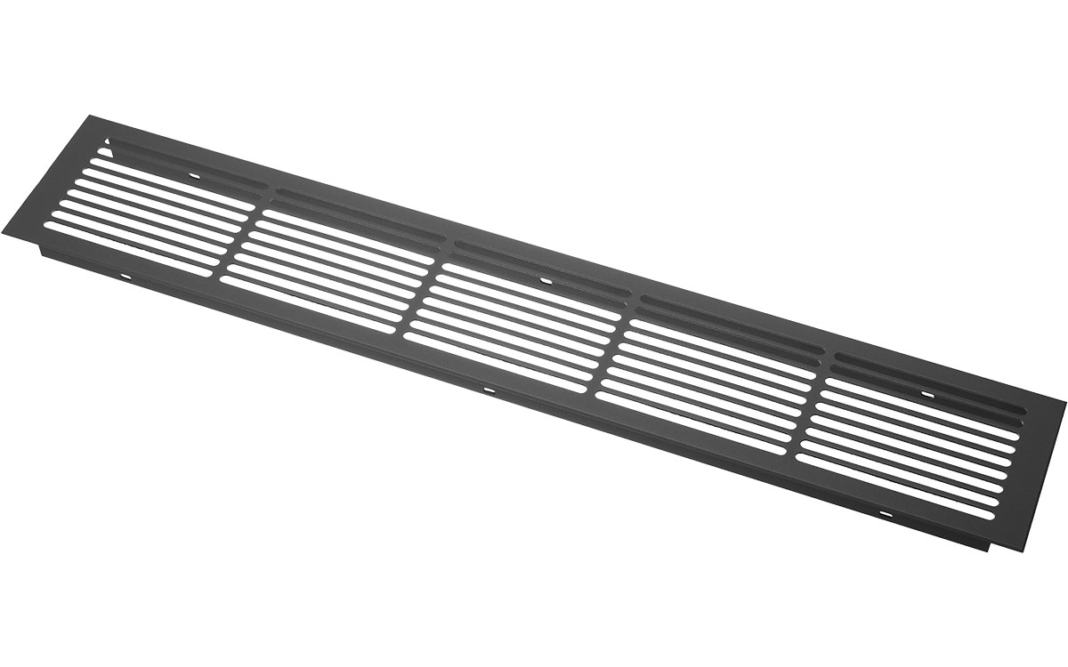 Ventilationsgaller 500 x 86 mm Skiffer