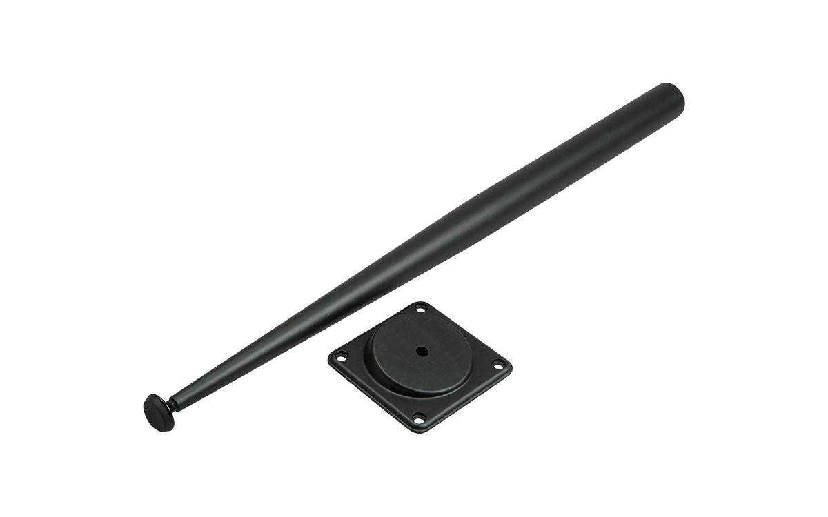 Bordsben Koniskt Ø42/14 mm 700 mm Svart, 4-pack