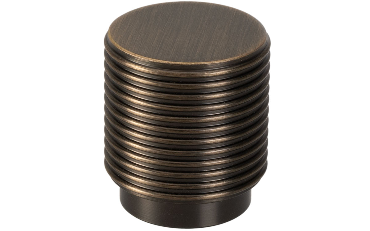 Knopp 'Big Wire' Brons Räfflad