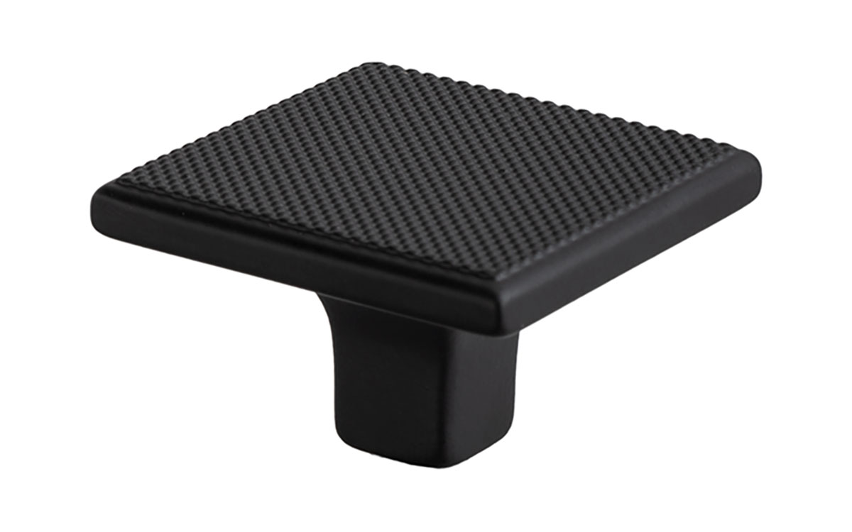 Knopp 'Brick' Svart Lättrad