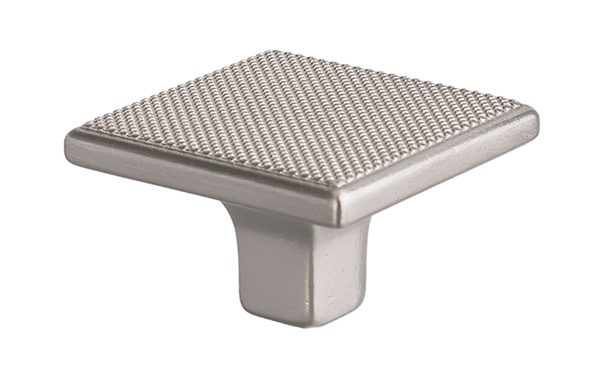 Knopp 'Brick' Rostfri Look Lättrad