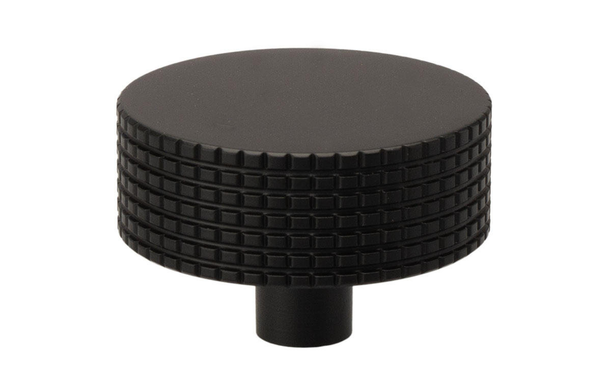 Knopp 'Check' Svart