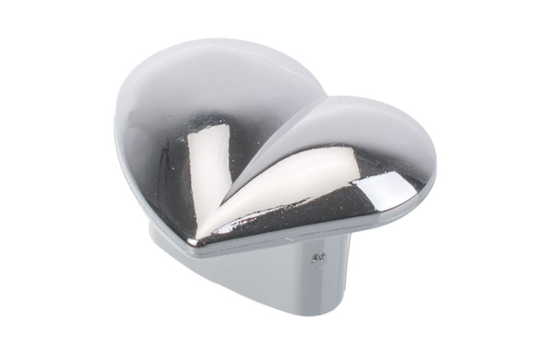 Barnknopp 'Kid Line' Hjärta Blank Krom