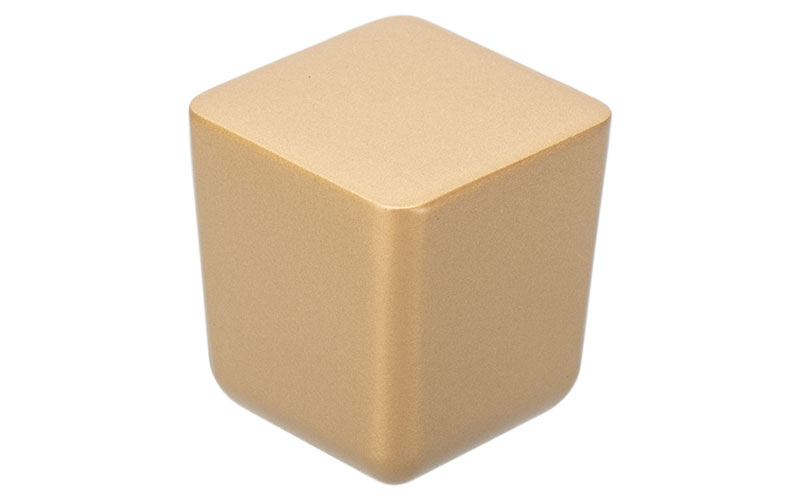 Knopp 'Square Mini' Matt Guld