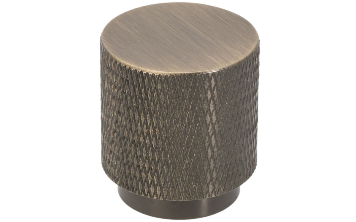 Knopp 'Raw' Brons Lättrad