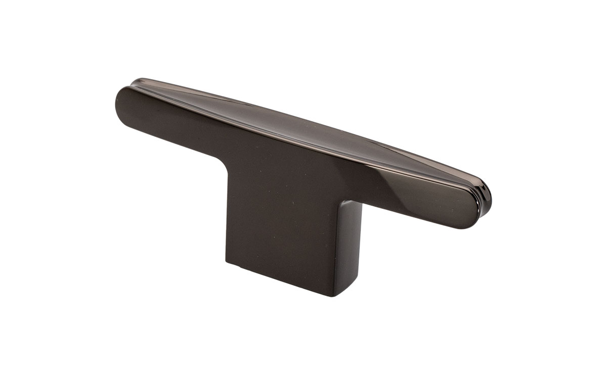 Knopp 'Stream' Svart Krom