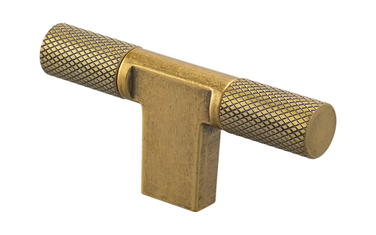 Knopp 'T-Arc' Vintage Guld Lättrad