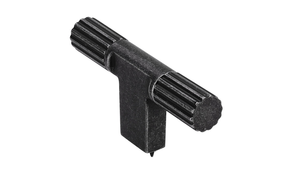 Knopp 'T-Art' Järnfinish Räfflad