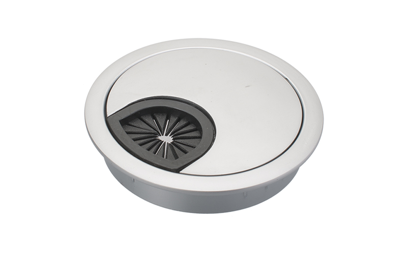 Kabelgenomföring Ø 60 mm Alu Look