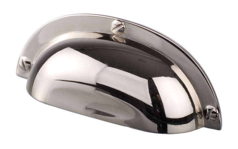 Skålhandtag "Slot" Blank Nickel