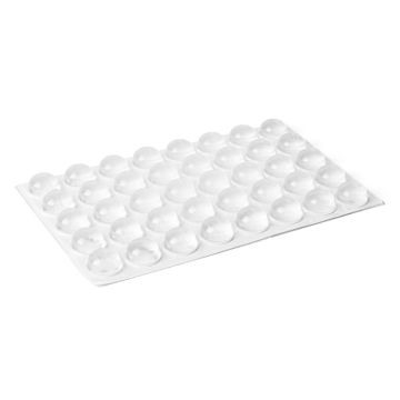 Luckdämpare Ø13x7,5 Halvrund 40-pack