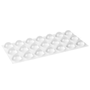 Luckdämpare Ø19x9,5 Halvrund 21-pack