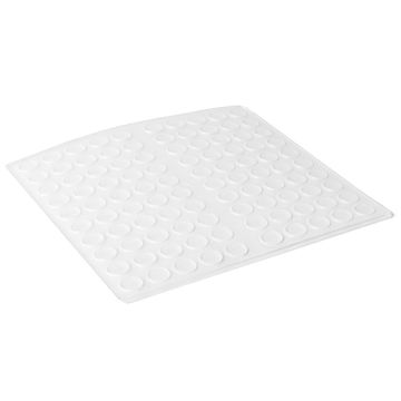 Luckdämpare Ø8x1,8 Halvrund 50-pack