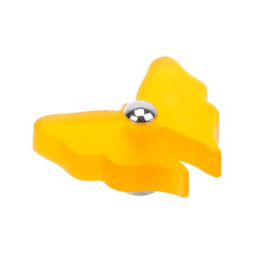 Barnknopp 'Kid Line' Fjäril Gul