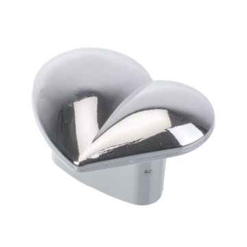 Barnknopp 'Kid Line' Hjärta Blank Krom