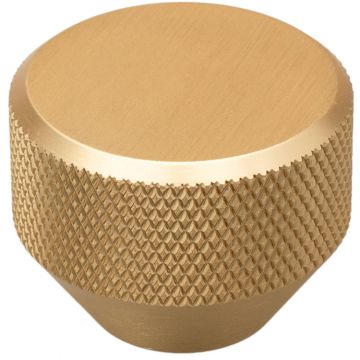 Knopp 'Mesh' Mässing Satin Lättrad