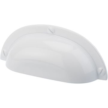 Skålhandtag "Slot" Vit