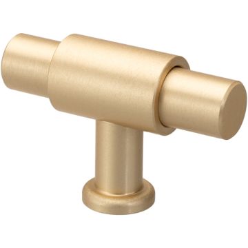 T Knopp 'Juvel' Mässing Satin