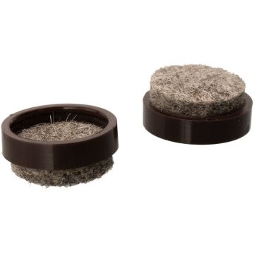 QuickClick Möbeltass Ø 17 mm – Brun