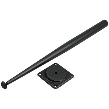 Bordsben Koniskt Ø42/14 mm 700 mm Svart, 4-pack