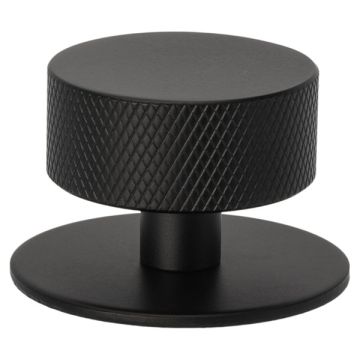Knopp 'Arc-Base' Svart Lättrad