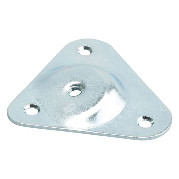 Vinklad fästplatta M8 95x80 mm 15° stål trekant