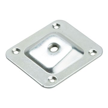 Vinklad fästplatta M8 66x58 mm 10° stål