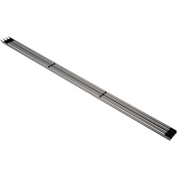 Ventilationsgaller 596 x 37,3 mm Svart