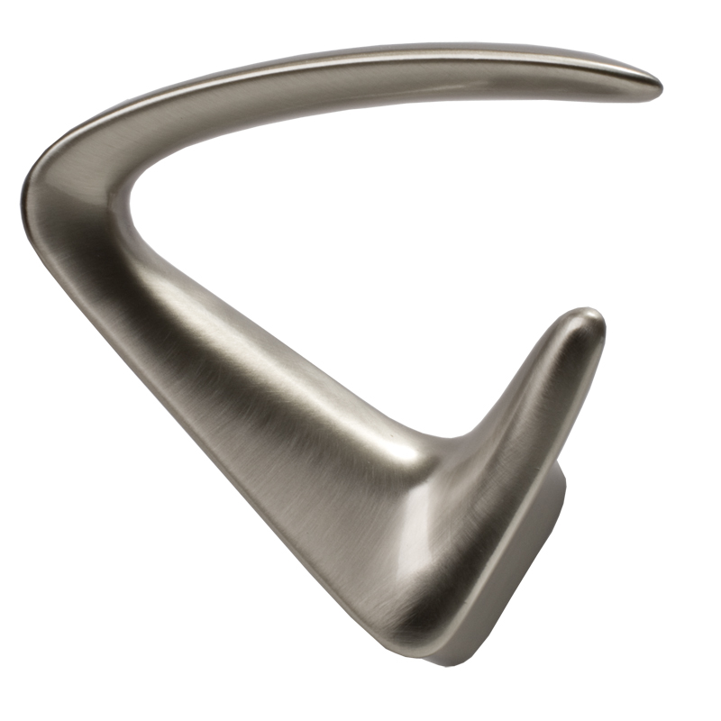 Klädkrok "Delta" Blank Krom