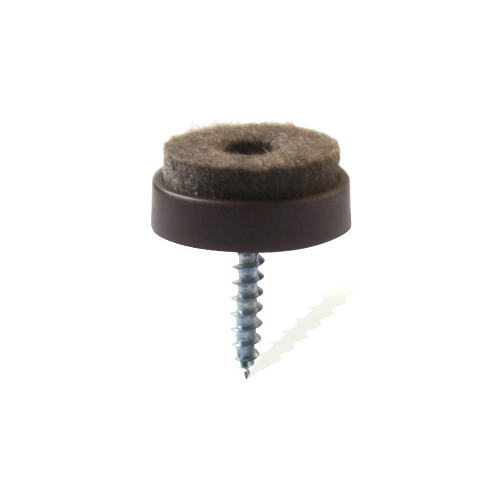 Möbeltass med skruvfäste ø24 mm Brun