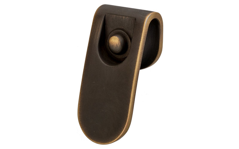 Knopp 'Flexo' Bronsoxid Industriell Look