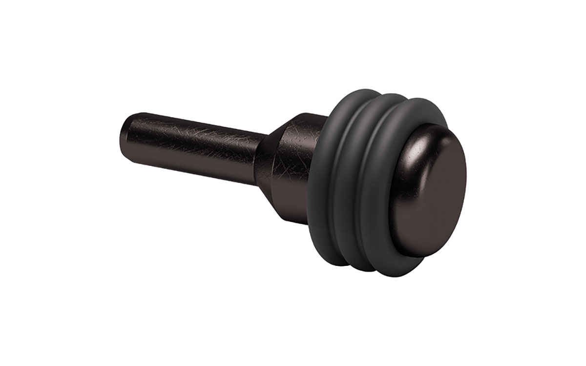 Glashyllbärare 'OR' med Ø3 mm tapp Svart Nickel