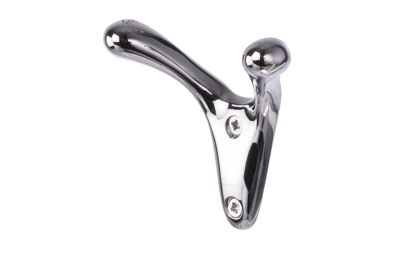 Klädkrok "Bull" Blank Krom