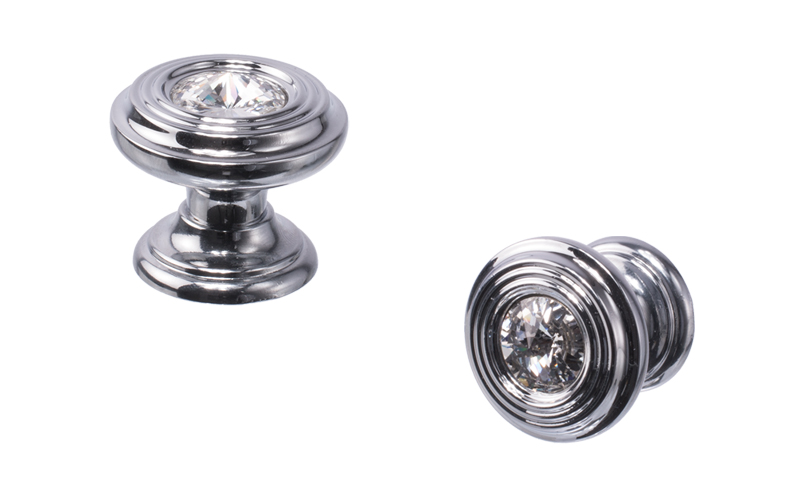 Knopp "Crystal" Blank Krom / Kristall