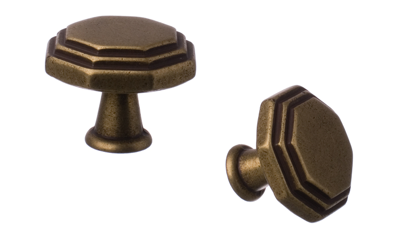 Knopp "Hexagone" Bronsoxid